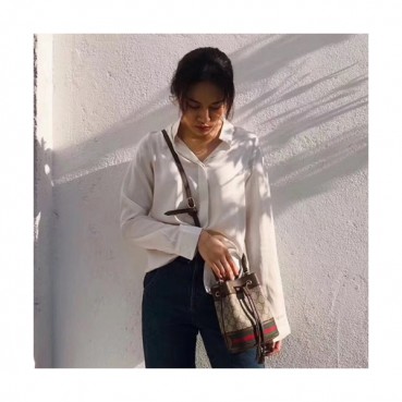 Gucci GG Ophidia Supreme Women Nano Bucket Bag,18.5CM - 구찌 GG 오피디아 수프림 여성용 나노 버킷백 550620, GUB0009,18.5CM