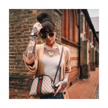 Gucci  GG Ophidia Supreme Women Shoulder Bag,23.5CM - 구찌 GG 오피디아 수프림 여성용 숄더백 499621, GUB0008,23.5CM