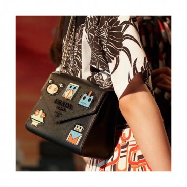 Prada Monochrome Chain Shoulder Bag,21cm - 프라다 모노크롬 체인 숄더백 ,1BD127