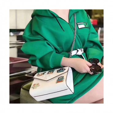 Prada Monochrome Chain Shoulder Bag,21cm - 프라다 모노크롬 체인 숄더백 ,1BD127