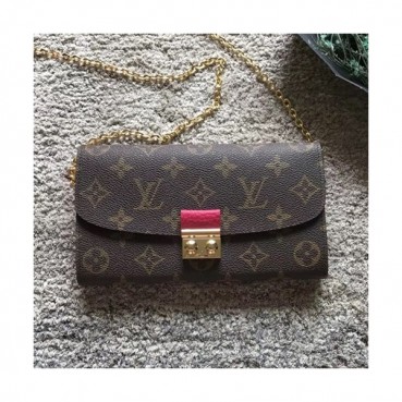 Louis Vuitton Damier Croisette Chain Wallet Shouder Bag,19cm - 루이비통 다미에 크로아제트 체인 월릿 숄더백 N61273,LOUB0229,19cm