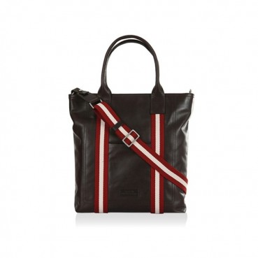 [발리] 브라운 수입가죽 남성용 숄더백 - ba0021b Bally Brown Leather Mens Soulder Bag