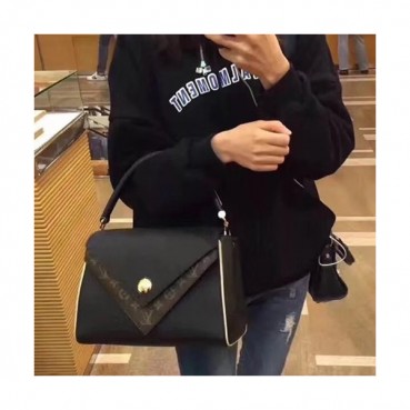 [커스텀급]Louis vuitton women double v shoulder bag,28cm -  루이비통 여성용 더블V 가방 M54624, 4색(블랙,레드,베이지,핑크),28cm