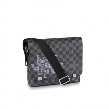 Louis Vuitton 2020 District Shoulder Bag,25cm - 루이비통 2020 남성용 디스트릭트 숄더백 N41028,LOUB2238,25cm,블랙