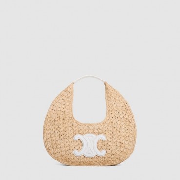셀린느 여성 클래식 파니에 호보백 라피아 - Celine Womens Classic Pannier Hobo Bag Raffia 