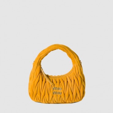 미우미우 여성 완더 마테라쎄 호보 백 - Miumiu Womens Wander Matelasse Hobo Bag 