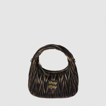미우미우 여성 완더 마테라쎄 호보 백 - Miumiu Womens Wander Matelasse Hobo Bag 
