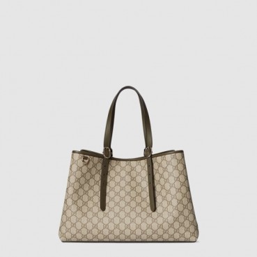 구찌 여성 GG 엠블럼 라지 토트백 - Gucci Womens GG Emblem Large Tote Bag 