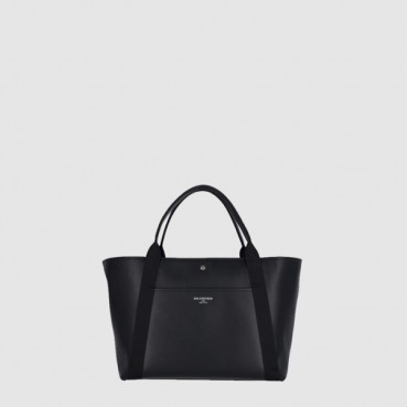 발렌시아가 여성 비아리츠 로고 레더 라지 토트백 - Balenciaga Womens Biarritz Logo Leather Large Tote Bag 