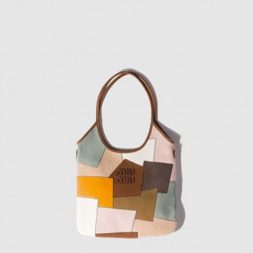 미우미우 여성 아이비 가죽 패치워크 백 - Miumiu Womens Ivy Leather Patchwork Bag 