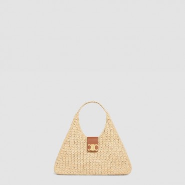 입생로랑 여성 라피아 삼각백 - Saint Laurent Womens Woven Raffia Triangular bag 