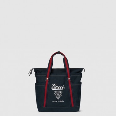 구찌 남성 프린트 캔버스 라지 토트백 - Gucci Mens Printed Canvas Large Tote Bag 