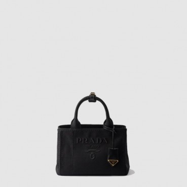 프라다 여성 스몰 코튼 캔버스 핸드백 1BG464 - Prada Womens Small Cotton Canvas Handbag 