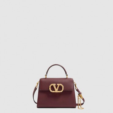 발렌티노 여성 가라바니 브이슬링 주얼 로고 스몰 핸드백 - Valentino Womens Garavani V