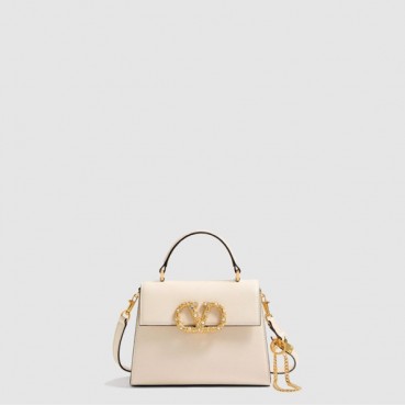 발렌티노 여성 가라바니 브이슬링 주얼 로고 스몰 핸드백 - Valentino Womens Garavani V