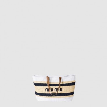 미우미우 여성 크로셰 토트백 - Miumiu Womens Crochet Tote Bag 