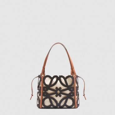 로에베 여성 스몰 아나그램 컷아웃 토트백 - Loewe Womens Small Anagram Cutout Tote Bag 