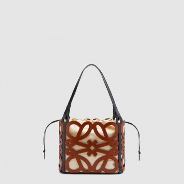 로에베 여성 스몰 아나그램 컷아웃 토트백 - Loewe Womens Small Anagram Cutout Tote Bag 