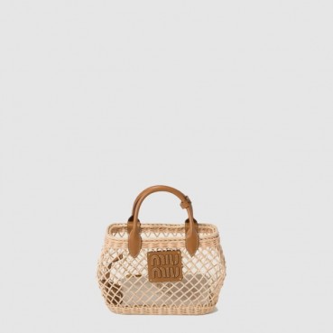 미우미우 여성 라탄 토트백 - MiuMiu Womens Rattan Tote Bag 