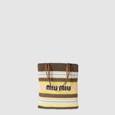 미우미우 여성 크로셰 토트백 - MiuMiu Crochet Tote Bag 