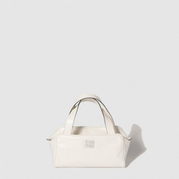 미우미우 여성 가죽 탑 핸들 백 - Miumiu Womens Leather Top Handle Bag 