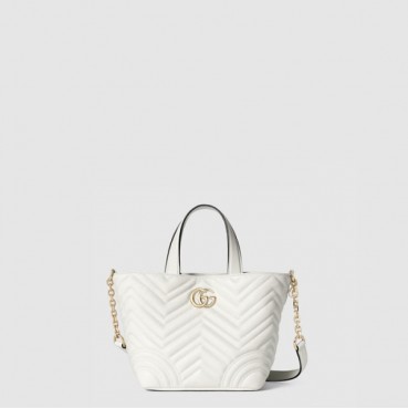 구찌 여성 GG 마몽 미디엄 토트백 - Gucci Womens GG Marmont Medium Tote Bag 