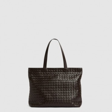 보테가베네타 남성 라지 인트레치아토 지퍼 토트 백 - Bottega veneta Mens Large Intrecciato Zipper Tote Bag 
