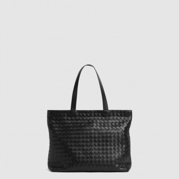 보테가베네타 남성 라지 인트레치아토 지퍼 토트 백 - Bottega veneta Mens Large Intrecciato Zipper Tote Bag 