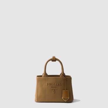 프라다 여성 리넨 혼방 미니 핸드백 1BA038 - Prada Womens Linen Blend Mini Handbag 