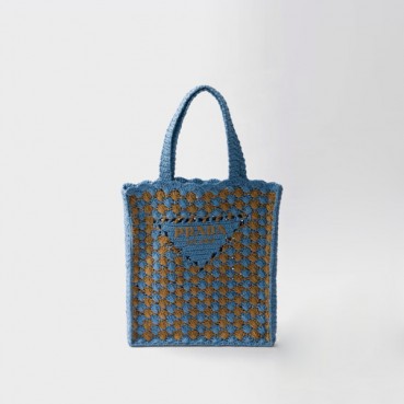 프라다 여성 크로셰 토트백 1BG393 - Prada Womens Crochet Tote Bag 