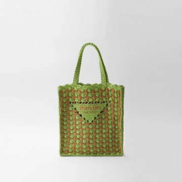 프라다 여성 크로셰 토트백 1BG393 - Prada Womens Crochet Tote Bag 