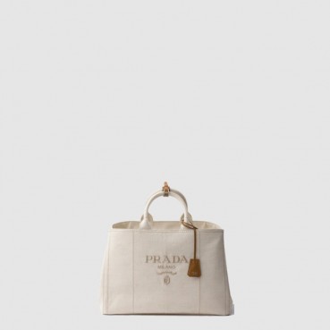 프라다 여성 리넨 혼방 미니 핸드백 1BA038 - Prada Womens Linen Blend Mini Handbag 