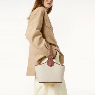 로로피아나 여성 보빈 캔버스 토트백 - Loro Piana Womens Bobbin Canvas Tote Bag 