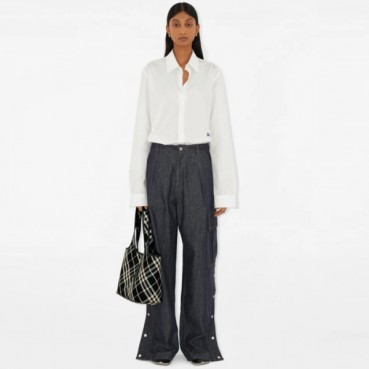 버버리 여성 스몰 체크 토트백 - Burberry Womens Small Check Tote Bag 