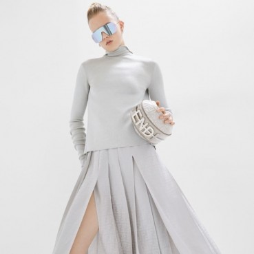 펜디 여성 실버 그라피 백 - Fendi Womens Graphy Bag 