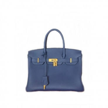 매장판 에르메스 여성 딥 블루 버킨백 - Hermes Womens Deep Blue Birkin 30 