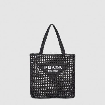 프라다 여성 크로셰 토트백 1BG393 - Prada Womens Crochet Tote Bag 