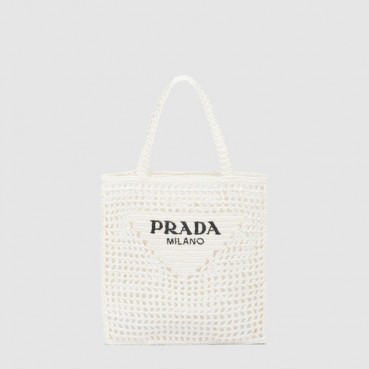 프라다 여성 크로셰 토트백 1BG393 - Prada Womens Crochet Tote Bag 