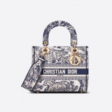 디올 여성 네이비 레이디 백 - Dior Womens Lady D