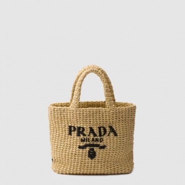 프라다 여성 크로셰 토트백 1BG422 - Prada Womens Crochet Tote Bag 