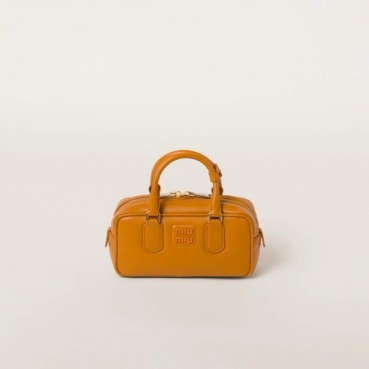 미우미우 여성 오렌지 아르카디 볼링백 - Miumiu Womens Arcadie Bag 