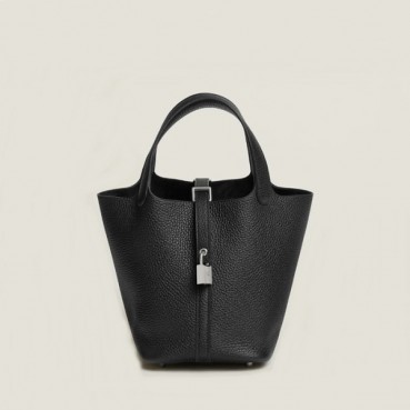 매장판 에르메스 여성 블랙 피코탄 - Hermes Womens Black Picotin 