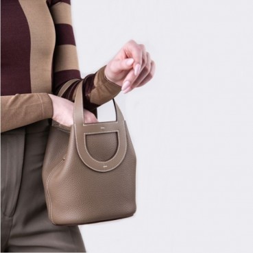 매장판 에르메스 여성 에토프 인 더 루프 백 - Hermes Womens Etoupe In
