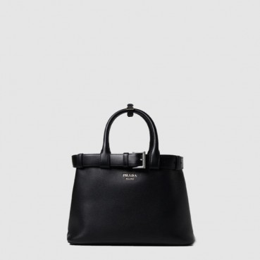 프라다 여성 버클 미디엄 가죽 핸드백 1BA434 - Prada Womens Buckle Medium Leather Handbag 