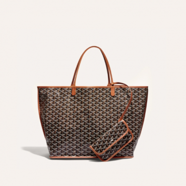 고야드 남/녀 블랙 탄 앙주 백 GM - Goyard Unisex Anjou Bag GM 