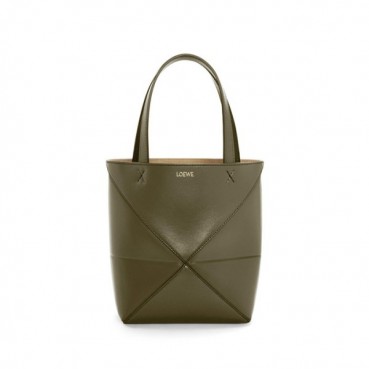 로에베 여성 퍼즐 카키 토트백 - Loewe Womens Puzzle Tote 