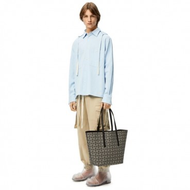 로에베 남성 블랙 토트백 - Loewe Mens Black Tote Bag 