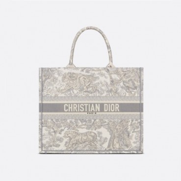 디올 여성 그레이 북토트 - Dior Womens Gray Book Tote 