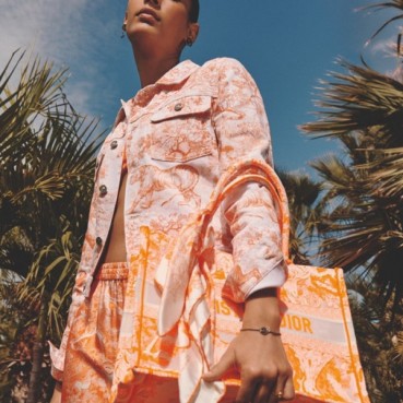 디올 여성 오렌지 북토트 - Dior Womens Orange Book Tote 