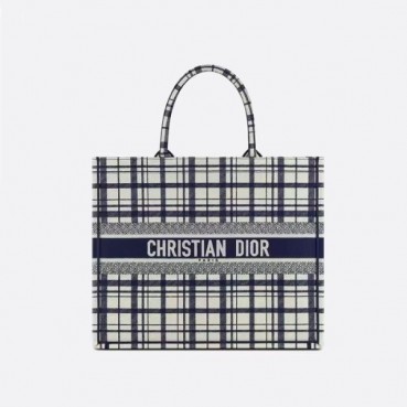 디올 여성 네이비 북토트 - Dior Womens Navy Book Tote 